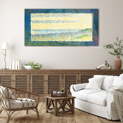 Tableau photo sur verre Vagues de couleurs dans la lumière d'été