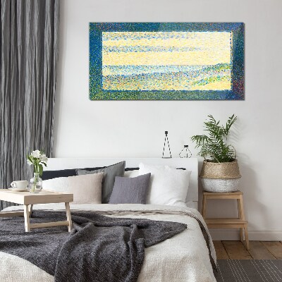 Tableau photo sur verre Vagues de couleurs dans la lumière d'été