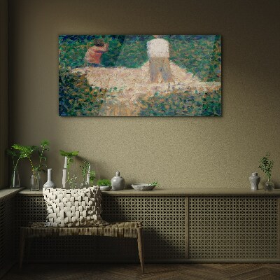 Tableau photo sur verre Rencontre d'été au jardin