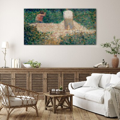 Tableau photo sur verre Rencontre d'été au jardin