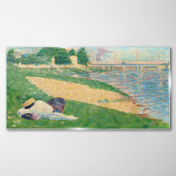 Tableau verre imprimé Farniente estivale au bord de l'eau