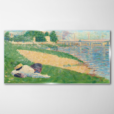 Tableau verre imprimé Farniente estivale au bord de l'eau