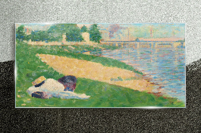 Tableau verre imprimé Farniente estivale au bord de l'eau