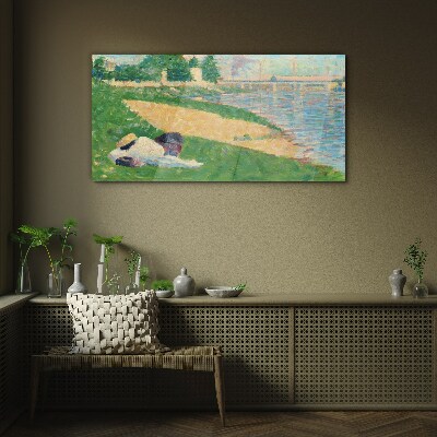 Tableau verre imprimé Farniente estivale au bord de l'eau