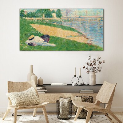 Tableau verre imprimé Farniente estivale au bord de l'eau