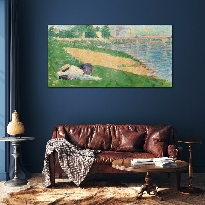 Tableau verre imprimé Farniente estivale au bord de l'eau