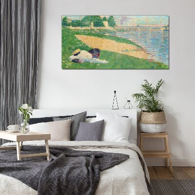 Tableau verre imprimé Farniente estivale au bord de l'eau