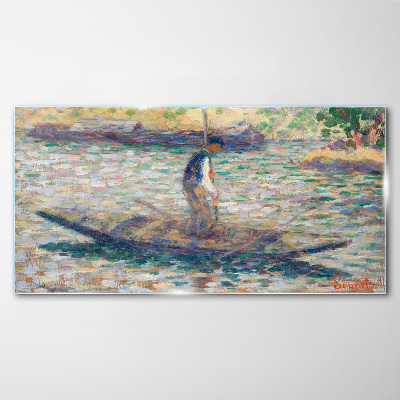 Tableau imprimé sur verre Marin sur la rivière
