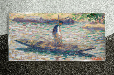 Tableau imprimé sur verre Marin sur la rivière