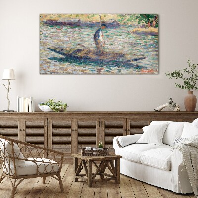 Tableau imprimé sur verre Marin sur la rivière