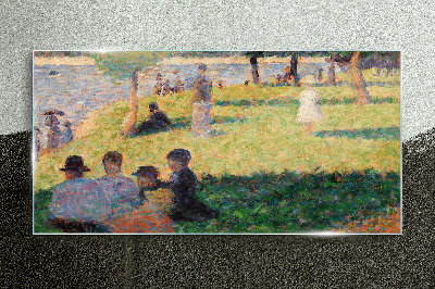 Tableau verre imprimé Un après-midi d'été au bord de la rivière