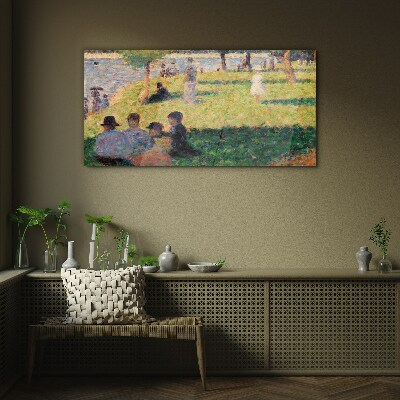 Tableau verre imprimé Un après-midi d'été au bord de la rivière