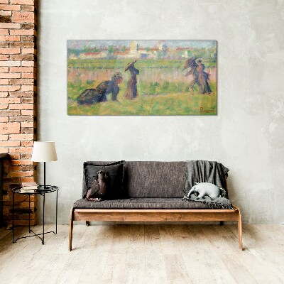 Tableau imprimé sur verre Une promenade au soleil
