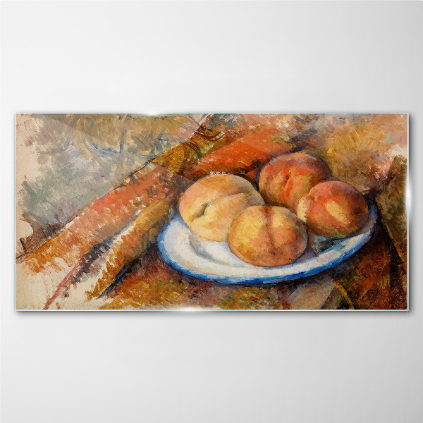 Tableau verre imprimé Table de fruits aux couleurs pastel