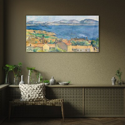 Tableau sur verre Vue sur la mer