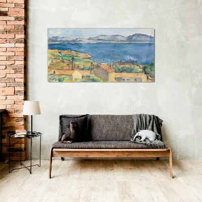Tableau sur verre Vue sur la mer