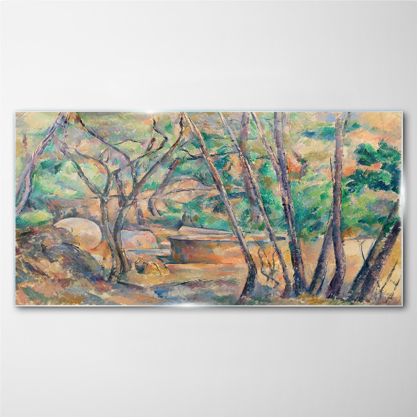 Tableau photo sur verre Paysage parmi les arbres