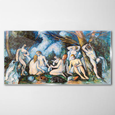 Tableau sur verre pique-nique d'hiver