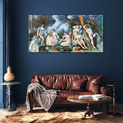 Tableau sur verre pique-nique d'hiver