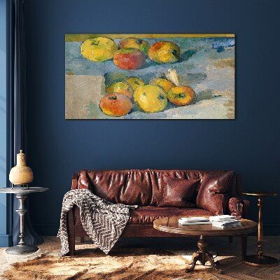 Tableau photo sur verre Nature morte aux pommes