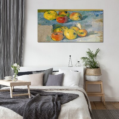 Tableau photo sur verre Nature morte aux pommes