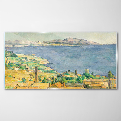 Tableau sur verre Vue sur la mer et le paysage