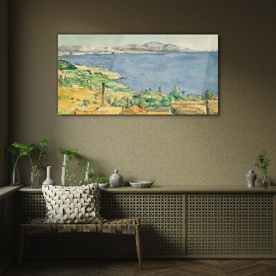 Tableau sur verre Vue sur la mer et le paysage