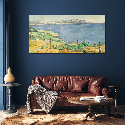 Tableau sur verre Vue sur la mer et le paysage