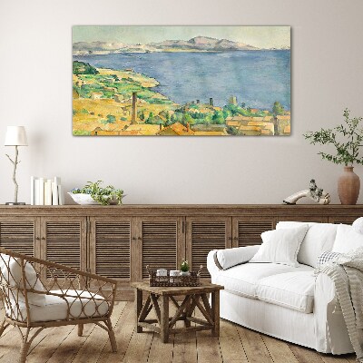 Tableau sur verre Vue sur la mer et le paysage