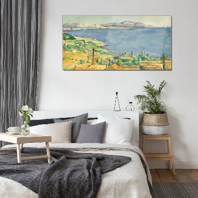 Tableau sur verre Vue sur la mer et le paysage