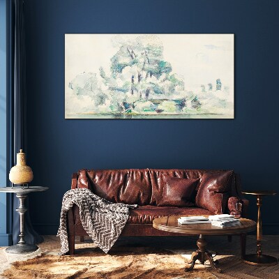 Tableau imprimé sur verre Un paysage paisible aux tons pastel