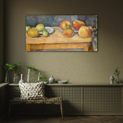 Tableau verre imprimé Des fruits sur la table