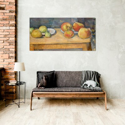 Tableau verre imprimé Des fruits sur la table