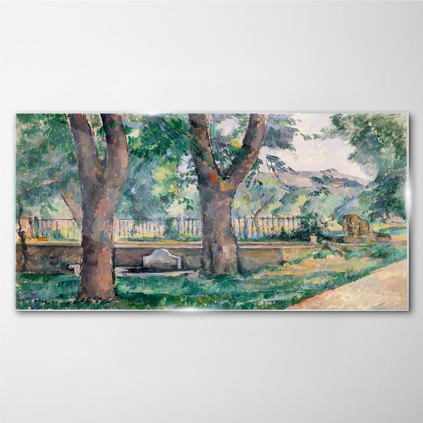 Tableau photo sur verre Un après-midi d'été dans le parc