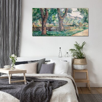 Tableau photo sur verre Un après-midi d'été dans le parc