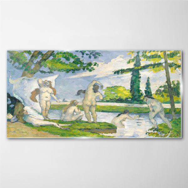 Tableau imprimé sur verre Un après-midi d'été au bord de la rivière