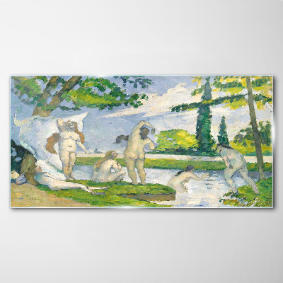 Tableau imprimé sur verre Un après-midi d'été au bord de la rivière