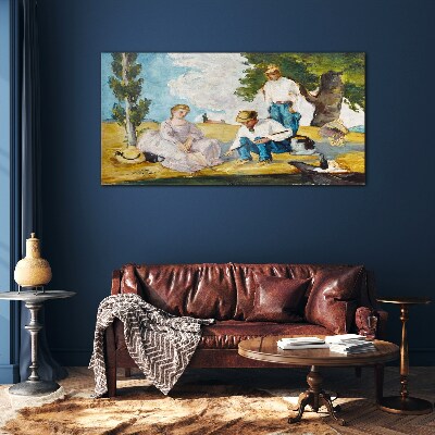 Tableau verre imprimé Un après-midi d'été à la campagne