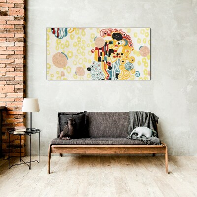 Tableau verre imprimé Cercles et figures colorés