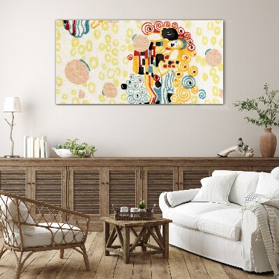 Tableau verre imprimé Cercles et figures colorés