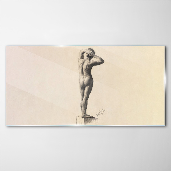 Tableau en verre Une figure en mouvement