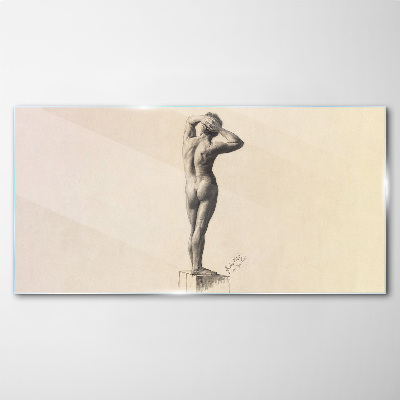 Tableau en verre Une figure en mouvement