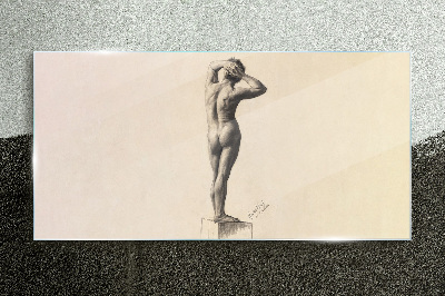 Tableau en verre Une figure en mouvement