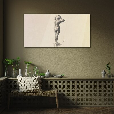 Tableau en verre Une figure en mouvement