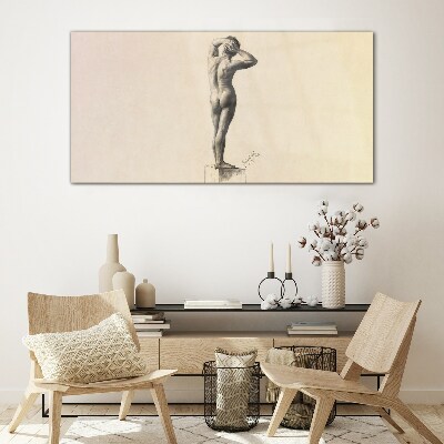 Tableau en verre Une figure en mouvement