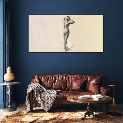 Tableau en verre Une figure en mouvement