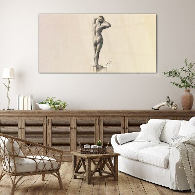 Tableau en verre Une figure en mouvement