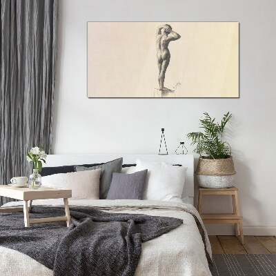 Tableau en verre Une figure en mouvement