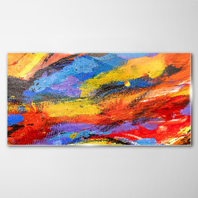 Tableau sur verre Couleurs dynamiques en mouvement