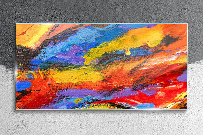 Tableau sur verre Couleurs dynamiques en mouvement